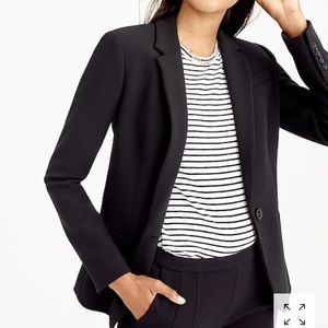 J.Crew Single-Button Bonded Crepe Jacket Size 8